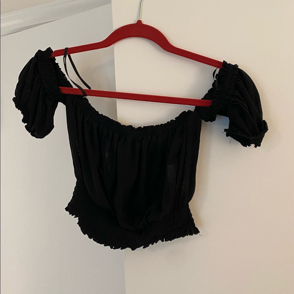 Black Crop Top